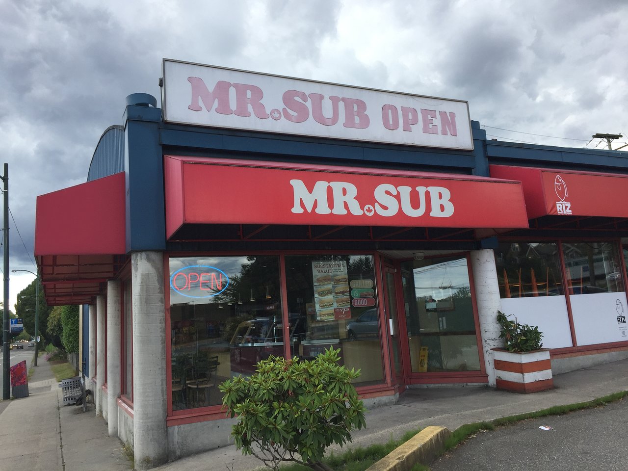 Mr. Sub Menu With Prices